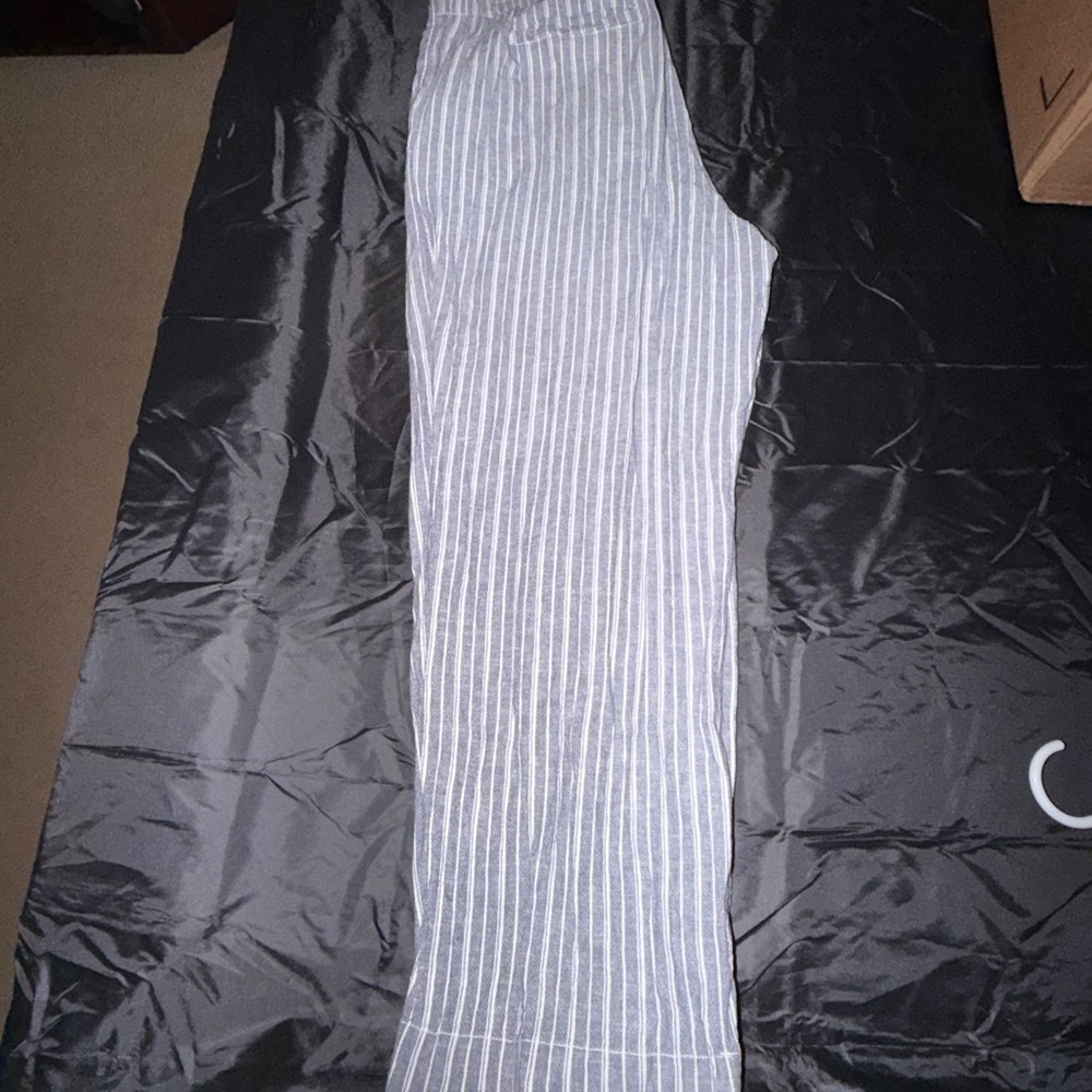 Briggs New York Blue and White Pinstripe Drawstring Pants